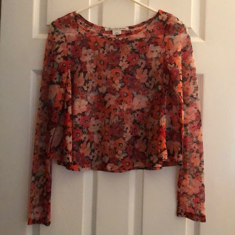 Lace long sleeve top